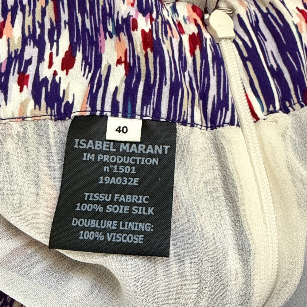 Isabel Marant Étoile Jupe Yeba asymmetrical maxi skirt Bohemian-style print silk - Picture 6 of 6